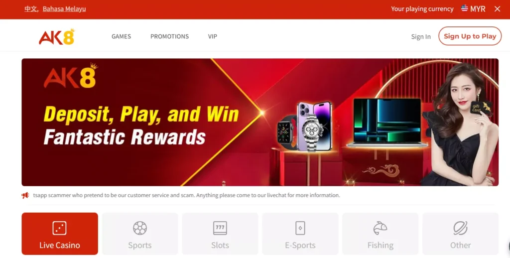 AK8 Casino Overview